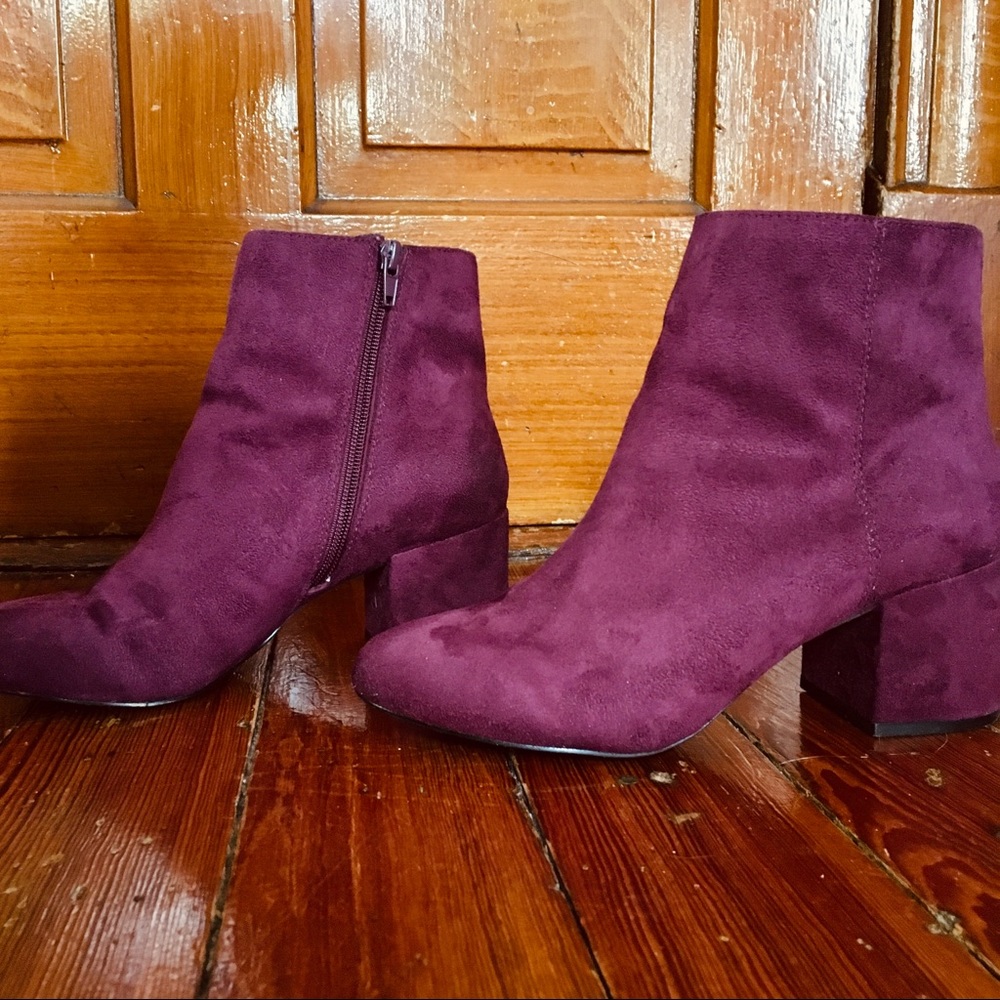 Chunky Heel Ankle Booties